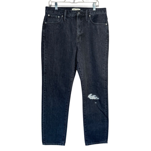 NWT Madewell The Perfect Vintage Jean in Roxstone Wash: Knee-Rip Edition Size 31 - Picture 2 of 11